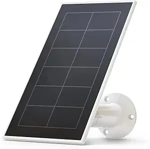 Arlo Essential Solar Panel Charger - Arlo Certified Accessory - Weather Resistant, 8 Ft Power Cable, Adjustable Mount, Only Works With Arlo Essential And Essential Xl Cameras, White - vma3600
