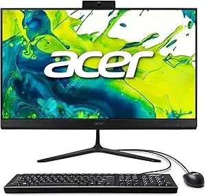 Acer Aspire c27 Aio Desktop - 27" Full Hd Ips 120hz Display - Amd Ryzen 5 7430u Hexa-Core Processor - Amd Radeon Graphics - 16 Gb ddr4 - 512gb Pcie Ssd - Wi-Fi 6 - Usb Keyboard & Mouse - c27-2g-ur15