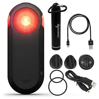 wearable4u - Garmin Varia rtl515 Cycling Rearview Radar With Visual And Audible Alerts For Vehicles And Power Bundle