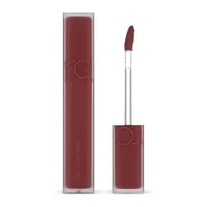Rom&Nd Blur Fudge Tint 04 Radwood - Velvety Soft Matte K-Beauty Lip Stain - Non-Drying, Long-Lasting, Effortless Blurred Effect - Deep Burgundy Red For All Skin Tones