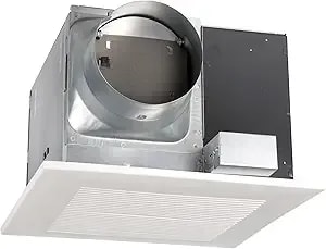 Panasonic Whisperceiling Bathroom Exhaust Fan, 290 Cfm, Fv-30vq3 b00084zqa2 Panasonic Installation Kit For In-Line Fans & Ervs, 6" Duct Single Inlet With Grille, Fv-nlf06g