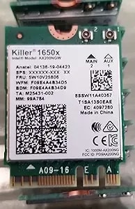 Intel Killer Wi-Fi 6 ax1650x ax200 M.2 2230 Bluetooth 5.2 Wifi Card (Single Pack)
