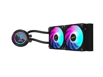 Aorus Waterforce Ii 240 Liquid Cpu Cooler, 240mm Radiator With 2x 120mm Low Noise Argb Fans, Compatible With Intel lga1851, lga1700, And Amd am5 (Gp-Aorus Waterforce Ii 240)