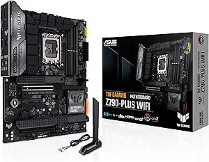 Asus Tuf Gaming z790-Plus Wifi Lga 1700(Intel 14th,12th &13th Gen) Atx Motherboard(Pcie 5.0,ddr5,4xm.2 Slots,16+1 Drmos,Wifi 6,2.5gb Lan,Front Usb 3.2 Gen 2 Type-C,(usb4),Aura Rgb) (Renewed)