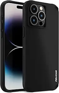Pelican Ranger Series - Iphone 14 Plus Case 6.7 Inch [Wireless Charging Compatible] Protective Phone Case With Anti-Scratch Tech [15ft Mil-Grade Drop Protection] Slim Rugged Cover For 14 Plus - Black