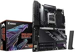 Gigabyte b850 Aorus Elite wifi7 Amd am5 Atx Motherboard, Support Amd Ryzen 9000/8000/7000 Series, ddr5, 14+2+2 Power Phase, 3x M.2, Pcie 5.0, Usb-C, wifi7, 2.5gbe Lan, Ez-Latch, 5-Year Warranty