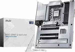 Msi Pro z890-S Wifi Pz Motherboard, Back-Connect Atx - Supports Intel Core Ultra Processors (Series 2), Lga 1851 - ddr5 Memory Boost (8600+ Mt/S Oc), Pcie 5.0 x16, M.2 gen5, Wi-Fi 7, 2.5g Lan
