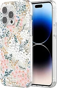 Kate Spade New York Iphone 14 Pro Max Case, Compatible With Wireless Charging - Multi Floral Rose And Pacific Green