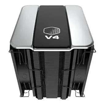 Cooler Master v4 Alpha 3dhp Cpu Air Cooler – Patented 3d Heat Pipe Technology, Dual 120mm Pwm High Airflow Fans, Quiet Cooling & Easy Installation, Amd am5/am4 & Intel Lga 1851/1700, Black