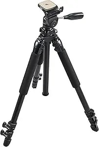Bushnell Advanced Tripod For Binoculars, Spotting Scopes, And Cameras - Durable Aluminum Construction With Adjustable Legs And Center Column For Stability,Black