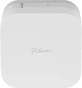 Brother P-Touch Cube Color Smartphone Label Maker, Bluetooth Wireless Technology, Multiple Templates Available For Apple & Android Compatible – White