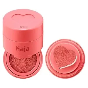 Kaja Blusher - Cheeky Stamp 03 Bossy - Kbeauty, Cute Makeup, Buildable & Blendable Shade With Heart-Shaped Applicator, Sunkissed Finish, Travel Size, Hygienic, Portable, Korean Makeup, 0.17 Oz