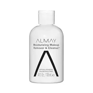 Almay Moisturizing Makeup Remover, Dermatologist Tested And Fragrance-Free, Hypoallergenic Cleanser, Removes Regular And Longwear Formulas, 4 Fl Oz (1 Pack)