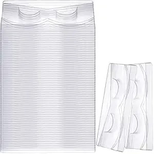 100 Piece Rectangle Lash Trays Holder Plastic Eyelash Trays For False Eyelash Packaging Box Eyelash Storage Case For Boutique Beauty Salons (Transparent)