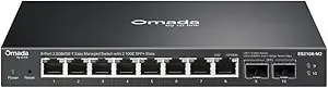 Tp-Link Omada 8 Port 2.5g Switch, Easy Managed, 2*10g Sfp+, Vlan, Auto Loop Prevention, Igmp Snooping, Fanless, Managed By Omada, Durable Metal W/ Shielded Ports(es210x-m2)