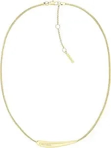 Calvin Klein Women’S Elongated Drops Pendant Necklace, Stainless Steel - Fashion Accessory For Any Occasion - Gift For Her