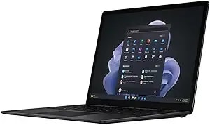 Microsoft Surface Laptop 5 13.5" Touchscreen Notebook - 2256 X 1504 - Intel Core i7 12th Gen i7-1265u - Intel Evo Platform - 16 Gb Total Ram - 256 Gb Ssd - Matte Black (Renewed)