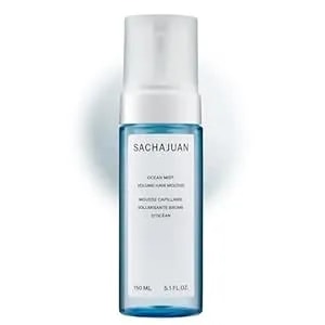 Sachajuan Ocean Mist Volume Hair Mousse - Lightweight Volumizing Mousse For Lift, Grip & Texture - Soft, Touchable Finish & Shine - Ocean Silk Technology - Vegan & Paraben-Free - 5.1 Fl Oz