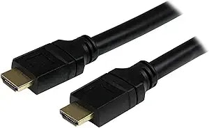 Startech.Com 50ft Plenum Rated Hdmi Cable, 4k High Speed Long Hdmi Cord W/ Ethernet, 4k30 Uhd, 10.2 Gbps, Hdcp 1.4, In Wall Plenum Hdmi 1.4 Display Cable, Hdmi To Hdmi Computer To Tv Cable (hdpmm50)