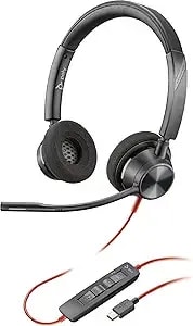Hp - Poly Blackwire 3320 Stereo Microsoft Teams Certified Usb-C Headset And Usb-C/A Adapte