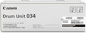 Canon Genuine 034 Black Drum Cartridge Compatible With mf810cdn, mf820cdn