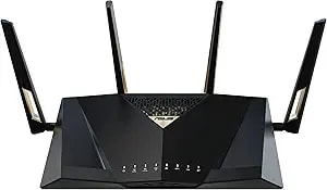 Asus Rt-be88u Dual-Band Wifi 7 Aimesh Extendable Performance Router, 4k-Qam, Mlo, Dual 10g Ports, Sfp+, 4x 2.5g Ports, 4x 1g Ports, 34g Wan/Lan Capacity, Network Security, Built-In Vpn