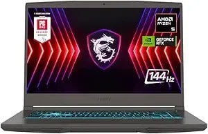 Msi 15.6" Thin a15 Gaming Laptop, 16gb ddr5, 512gb Ssd, Full Hd Display, Nvidia Geforce Rtx 4050, Amd Ryzen 5 7535hs, Wi-Fi 6, Backlit Keyboard, Webcam, Bluetooth, Windows 11 Pro, Black