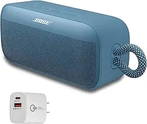 Bose Soundlink Plus Portable Bluetooth Speaker, Wireless Outdoor Speaker, Up To 20 Hours Battery Life, Waterproof And Dustproof + Green Extreme 20w 2-Port Wall Charger (Blue Dusk)