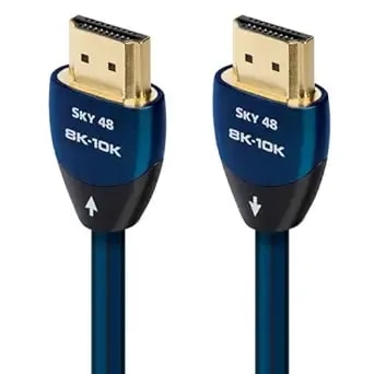 Audioquest Sky 48 2.1 Hdmi Cable - 8k/10k Ultra Hd, Gaming, High-Speed, 48gbps, Hdr, Earc - 3m