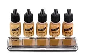 Graftobian Hd Sampler Pack - Creme And Airbrush Foundation (Warm #2)