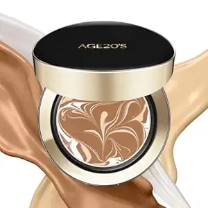 age20'S Signature Essence Pact Spf 50+ - Pack Of 1 - 29w Caramel - Cream Foundation, Dewy Finish, Natural Coverage - Korean Cushion Foundation