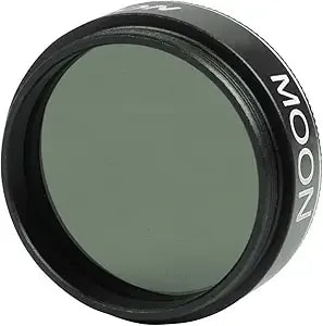 Celestron 1.25 Inch Moon Filter - Suitable For Lunar Observation, Extra Bright Planets Or Terrestrial Viewing Over Sand Or Snow, Black