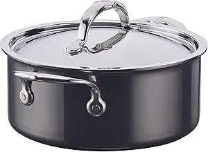 Hestan - Nanobond Collection - Stainless Steel Titanium Soup Pot, Induction Cooktop Compatible, 3 Quart