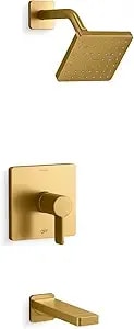Kohler ts23502-4-2mb Parallel® Rite-Temp® Bath And Shower Trim, Vibrant Brushed Moderne Brass