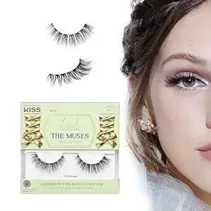 Kiss The Muses, False Eyelashes, 'Noblesse', 12mm, Includes 1 Pair, Easy To Apply, Reusable Lash Clusters