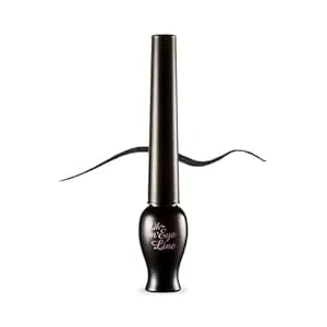 Etude Oh M'Eye Line Liquid Eyeliner - Waterproof, Smudgeproof & Long Lasting - Quick Drying Eye Liner - Easy & Precise Application - Lasts Up To 10 Hours - Korean Makeup - Gray,5ml
