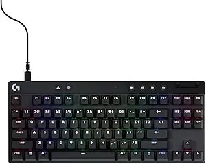Logitech G Pro X Tkl Rapid (Tenkeyless) Wired Gaming Keyboard: Magnetic Analog Switches With Rapid Trigger, Lightsync Rgb, Detachable Usb-C Cable, Volume Roller & Media Buttons - Black