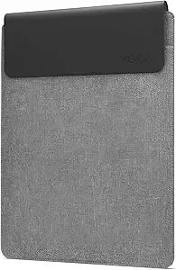 Lenovo Slim Laptop Sleeve 16 Inch Notebook/Tablet - Compatible With Macbook Air/Pro - Eco-Friendly Lightweight Case With Accessory Pocket & Magnetic Closure - Grey