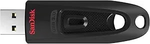 Sandisk 256gb Ultra Usb 3.0 Flash Drive - sdcz48-256g-gam46, Black