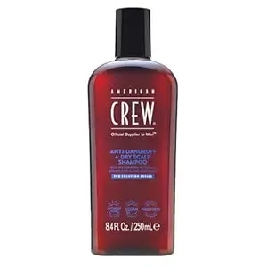 American Crew Anti-Dandruff + Dry Scalp Shampoo For Men, Citrus Mint Scent, 8.4 Fl Oz