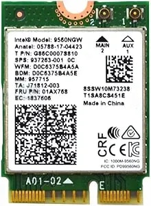 Intel 9560ngw Wireless-Ac 9560 802.11ac Wlan Pci-Express Bluetooth 5.1 Wifi Card g86c0007s810
