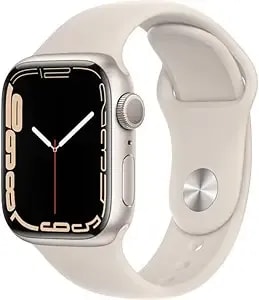 Apple Watch Series 7 (Gps, 41mm) Starlight Aluminum Case With Starlight Sport Band, Regular (Renewed)