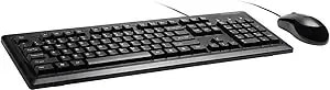 Kensington Mouse-In-A-Box And Keyboard Wired Usb Desktop Set (k72436am), Black