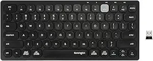 Kensington Multi-Device Dual Wireless Compact Keyboard - Black (k75502us)