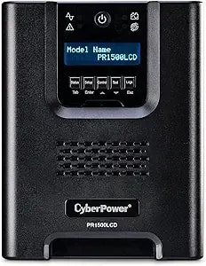 Cyberpower pr1500lcd Smart App Sinewave Ups System, 1500va/1500w, 8 Outlets, Avr, Mini-Tower