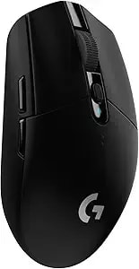 Logitech g305 Lightspeed Wireless Gaming Mouse, Hero Sensor, 12,000 Dpi, Lightweight, 6 Programmable Buttons, 250h Battery, On-Board Memory, Compatible With Pc, Mac - Black