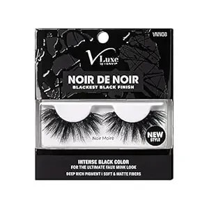 I-Envy Noir De Noir Blackest Black Finish, Weightless Volume And Curl False Lashes (Noir Moire)