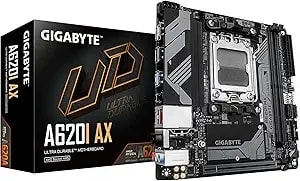 Gigabyte a620i Ax (am5/ Lga 1718/ Amd/ a620/ Mini-Itx/ 5-Year Warranty/ ddr5/ Single M.2/ Pcie 4.0/ Usb 3.2 gen1 Type-C/Realtek Wi-Fi 6e/ Realtek 2.5gbe/ Q-Flash Plus/Pcie Ez-Latch/Motherboard)