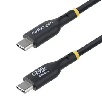 Startech.Com 13ft Usb-C Charging Cable, Usb-If Certified Usb C Cable, 240w Pd Epr, Usb 2.0 Type-C Laptop Charger Cord, M/M