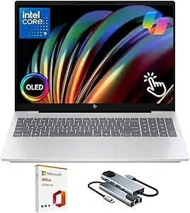 Hp Omnibook 7 16’’ 2k Touchscreen Laptop, Intel Core 9 270h, Oled 120hz Touchscreen, 16gb ddr5 Ram 512gb Ssd, Lifetime Ms Office, Backlit, Thunderbolt 4, Win 11 Pro, Business & Student Laptop